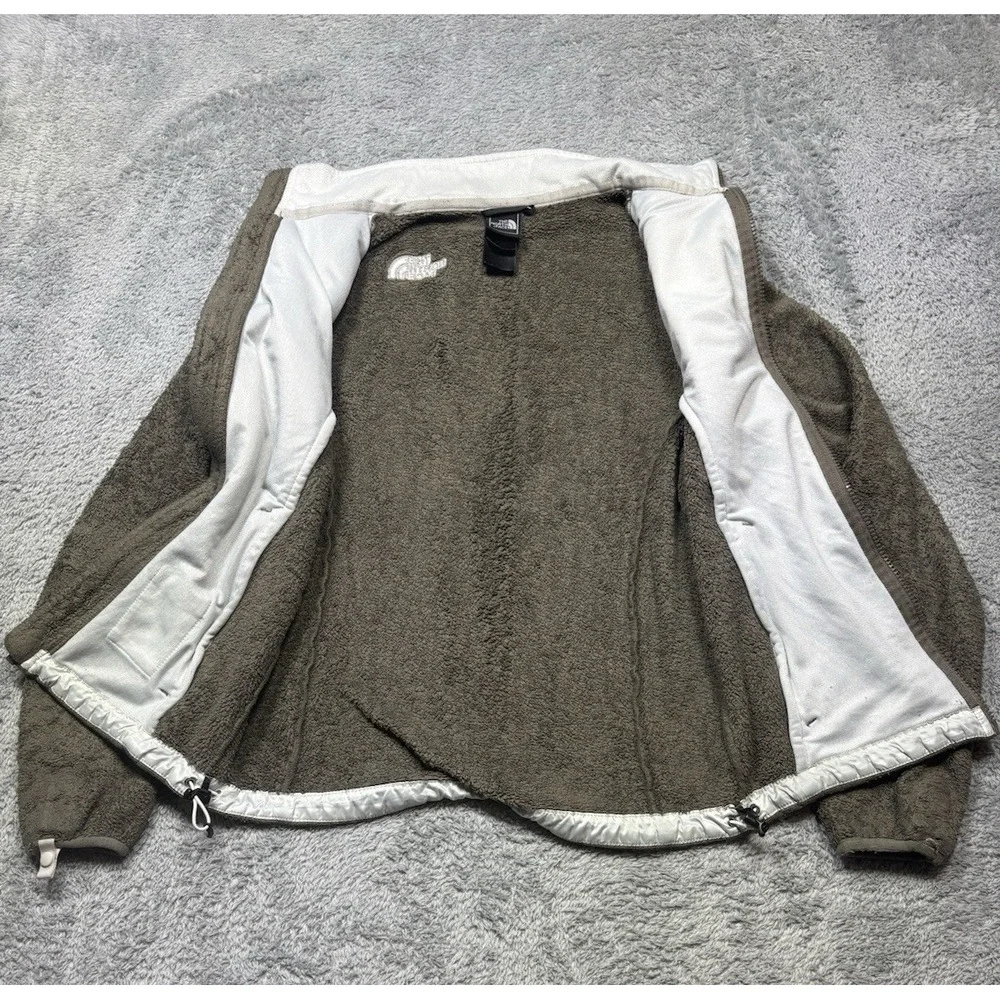 The North Face Jacket Womens XS Brown Osito Fleece‎ Full Zip Logo Outdoor Fuzzy